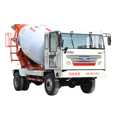 6 Wheels Mobile Concrete Mixer Truck